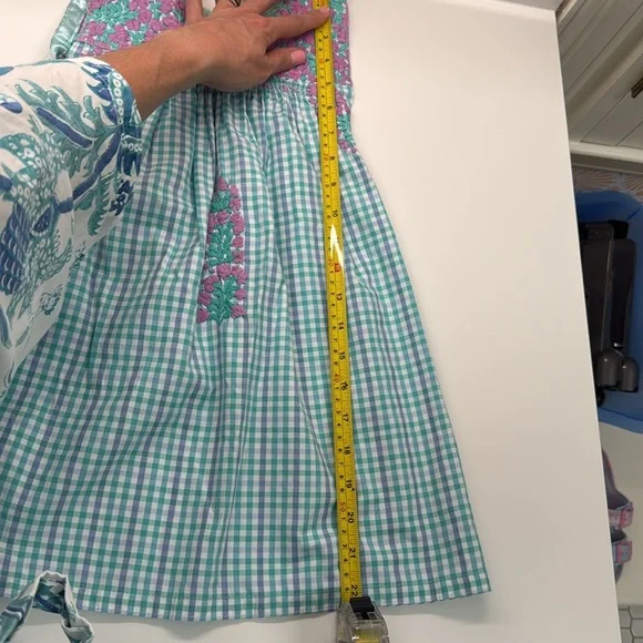 Mi Golondrina Pink and Green Sleeveless Sundress - Picture 5 of 5